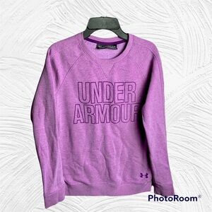 Under Armour Purple Sweatshirt Youth Girl Lg